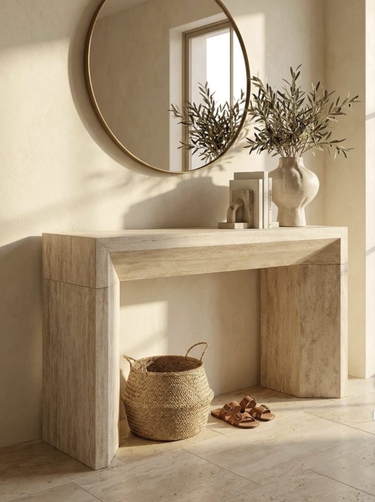Statement console table 