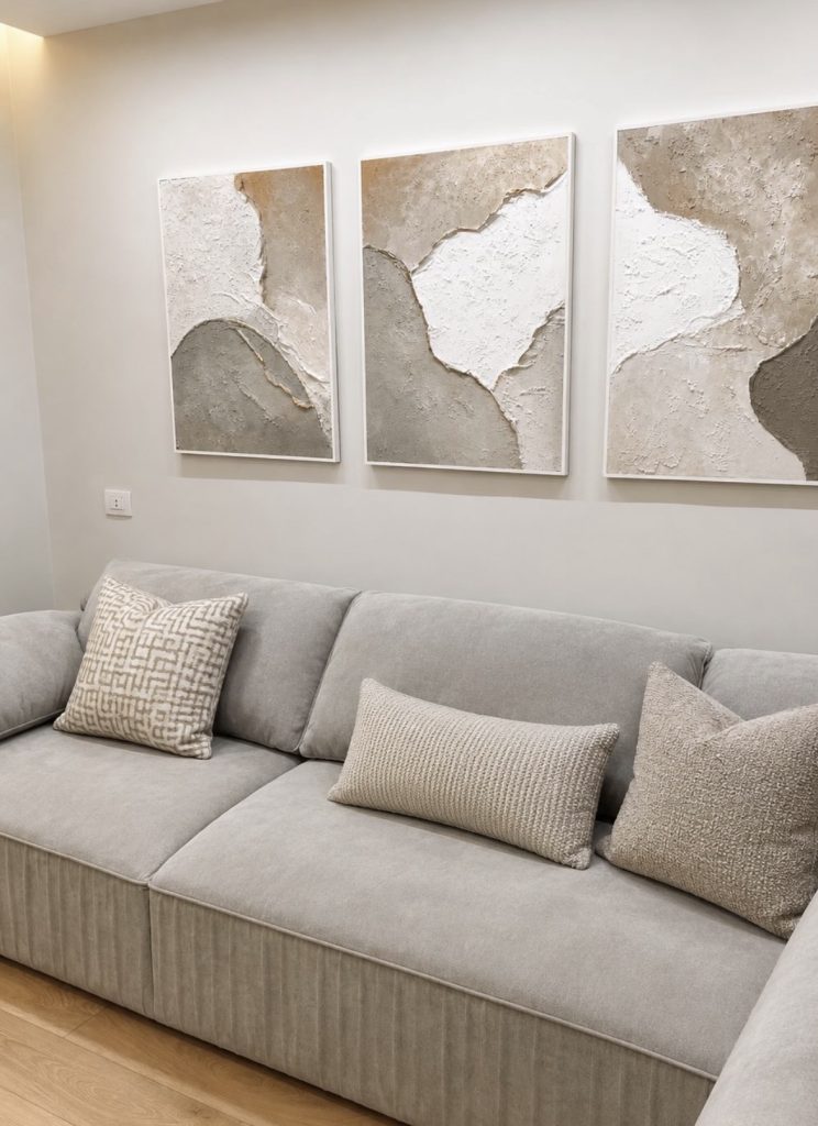 Neutral gallery wall art 