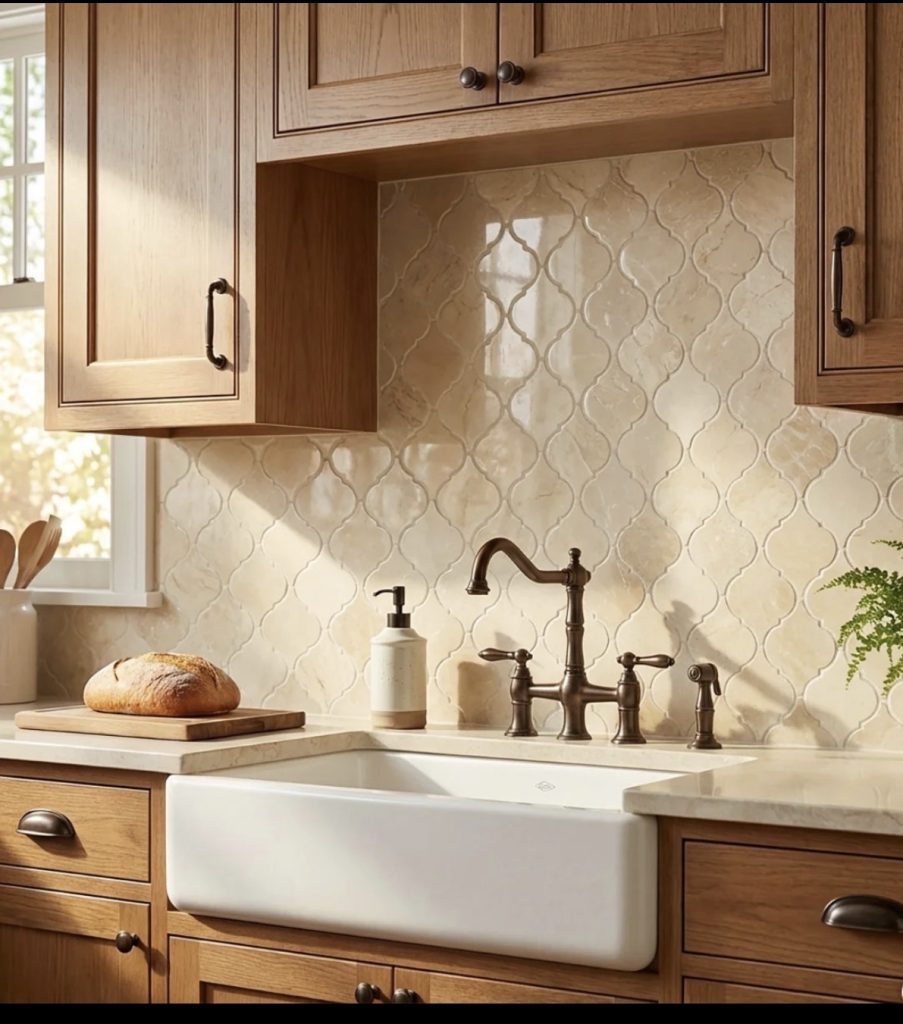Warm Beige and Cream Natural Stone