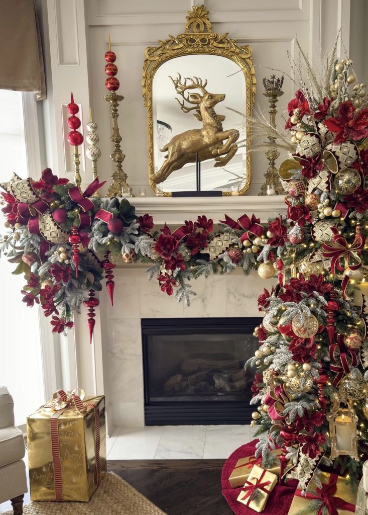 Ornaments used for mantel Christmas decor 