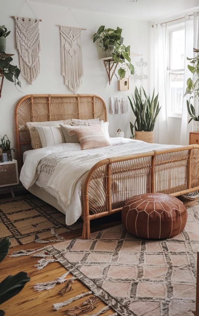 Ratttan headboard