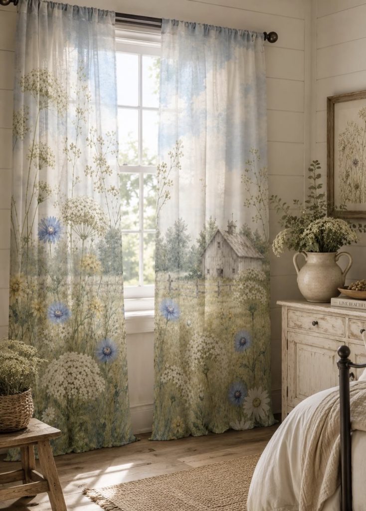 Sheer line curtain
