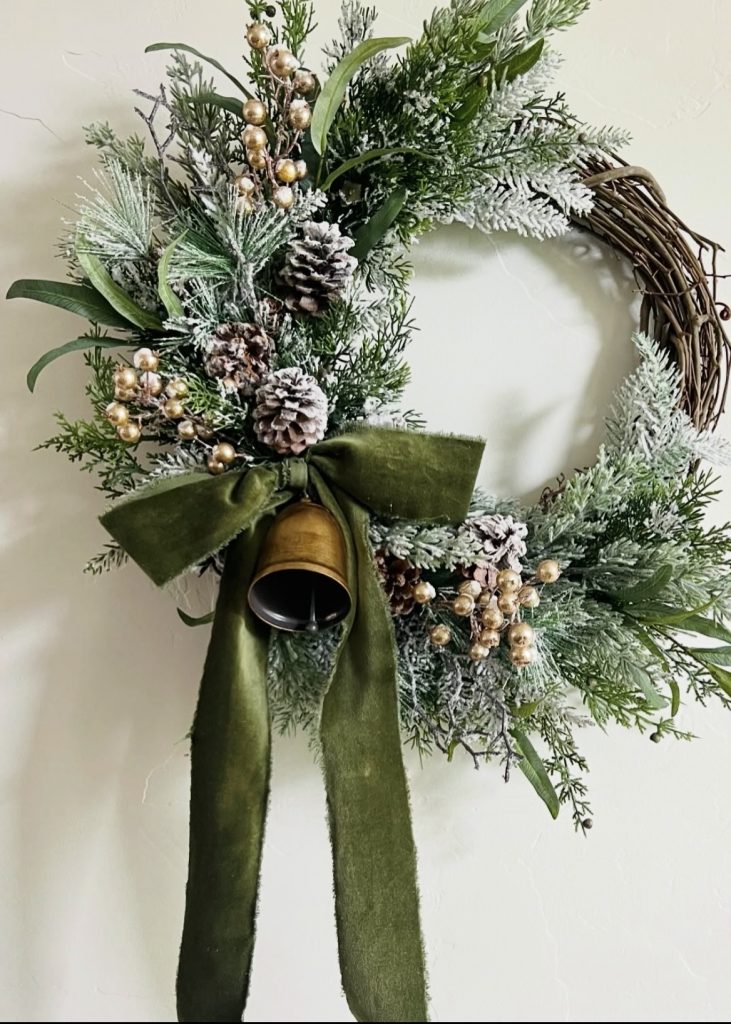 Greenery for making Christmas wreath 