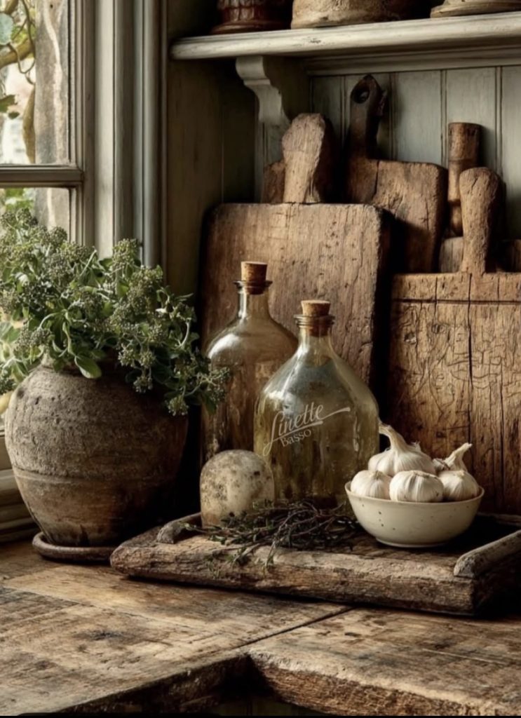 A Distressed Wood Accent Piece