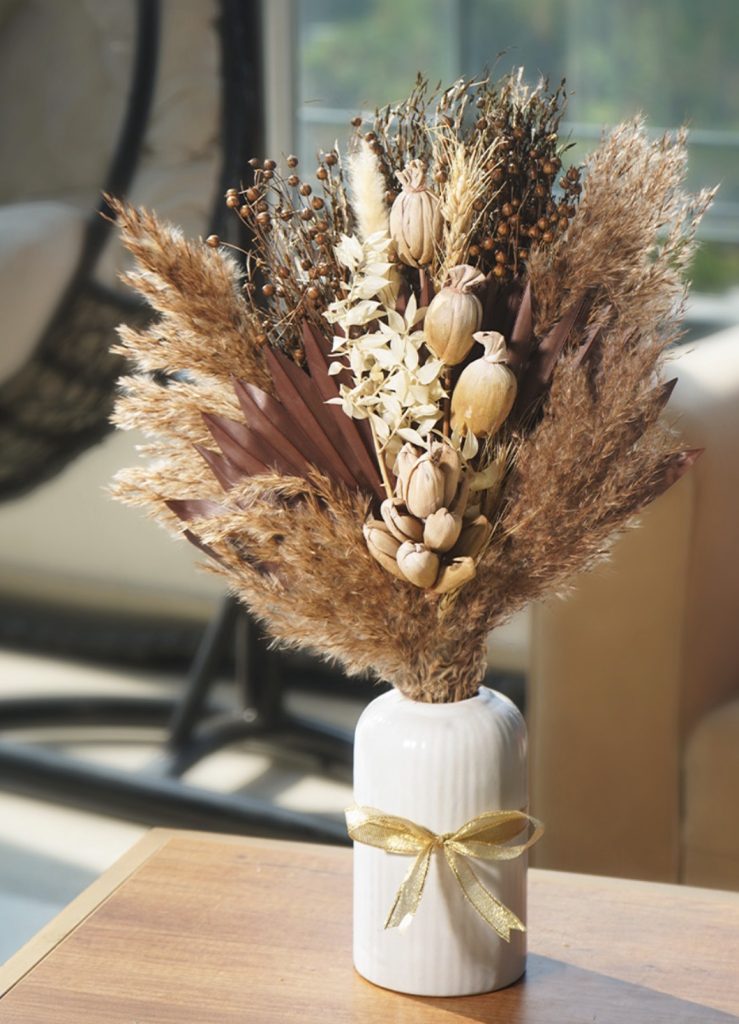 Dried Floral and Wheat Bundle