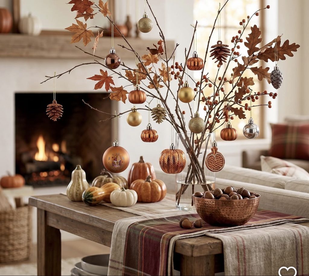 Simple Harvest Centerpiece for Your Coffee Table