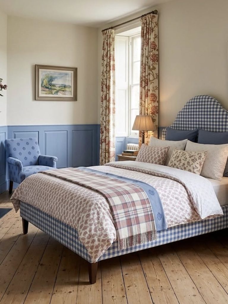 Cozy curtains and bedsheets 