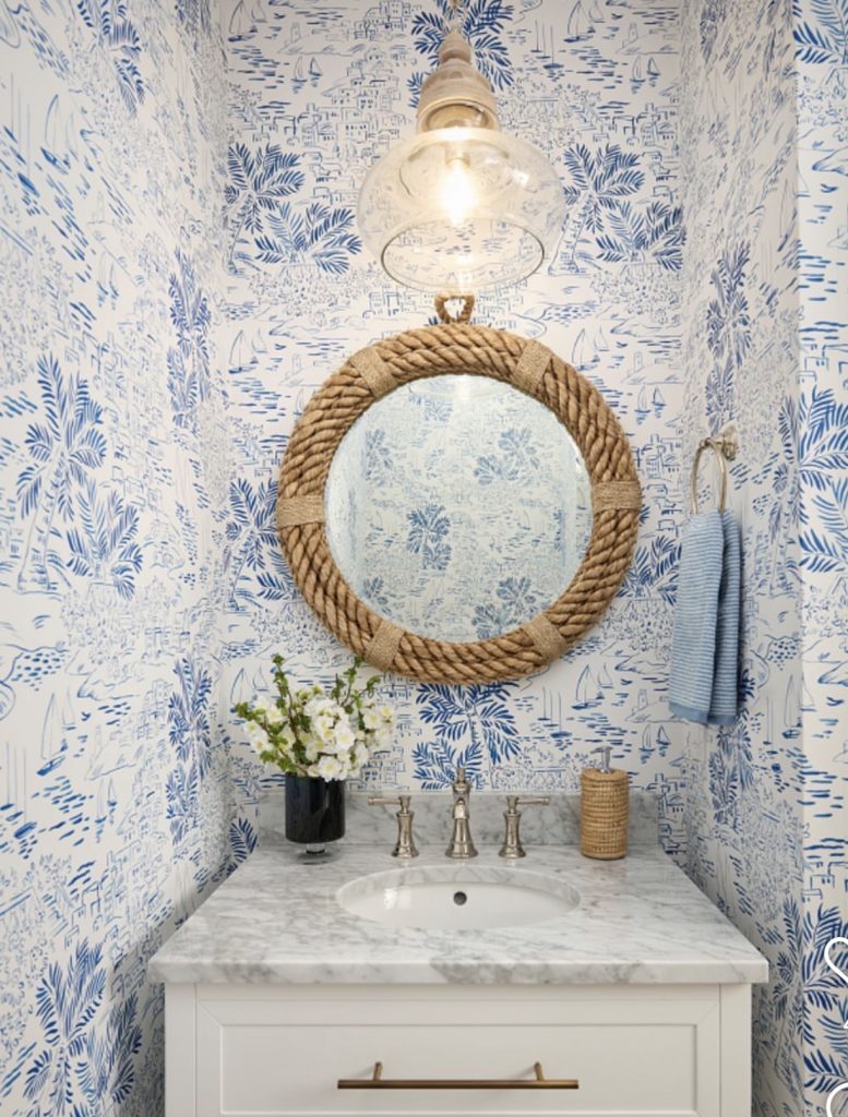 Bathroom round mirror 