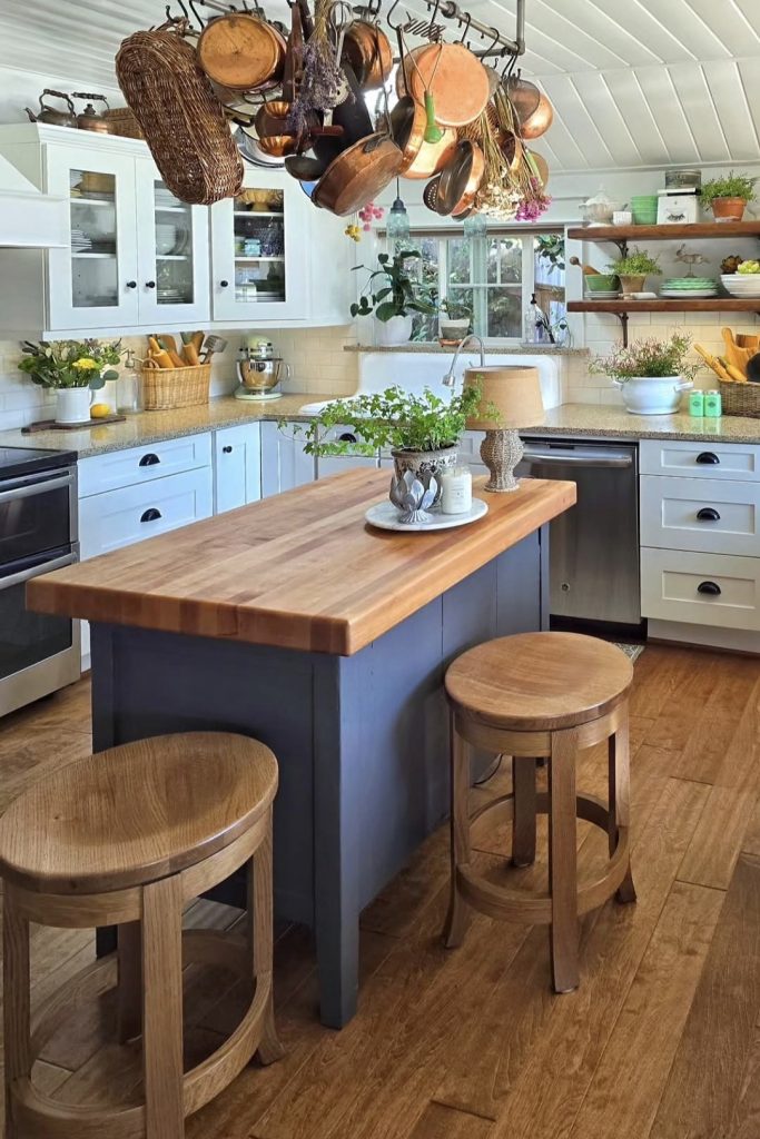 Old Dresser Turned Kitchen Island