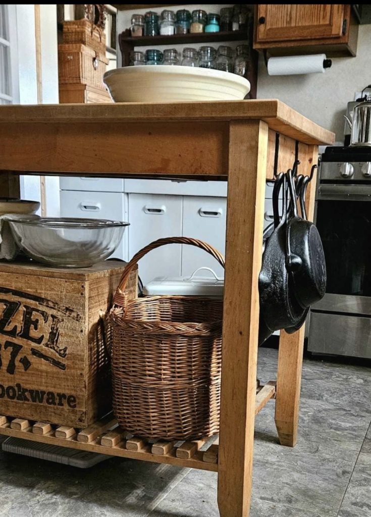 Wine Crate turned Storage Bins