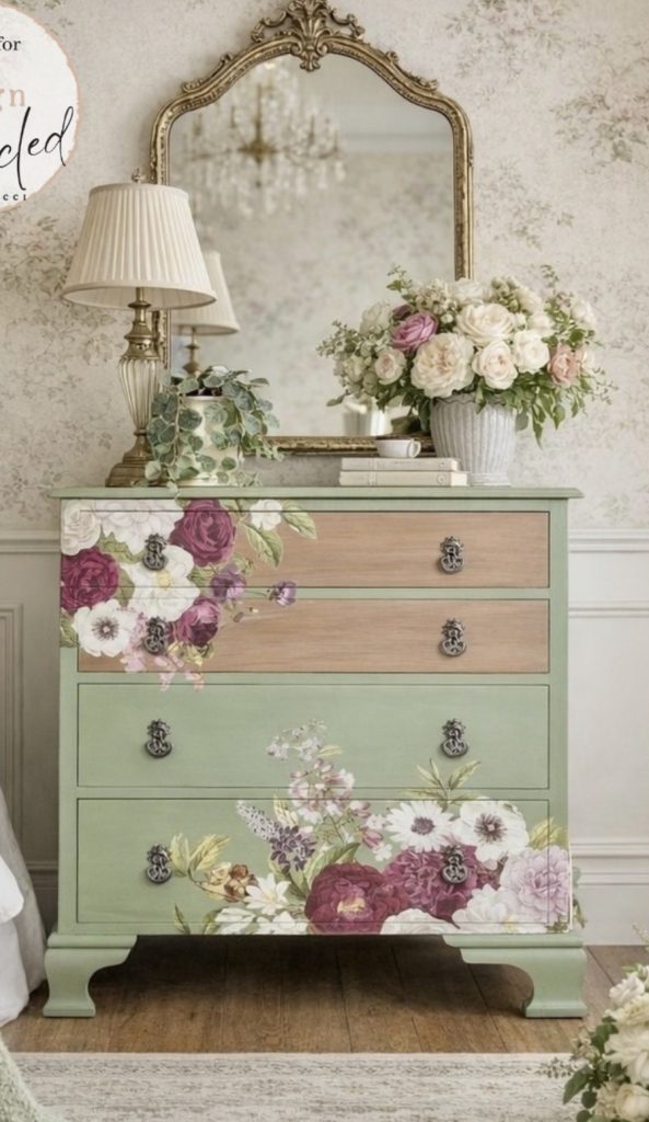 Old Dresser Into a Statement Nightstand Cabinet