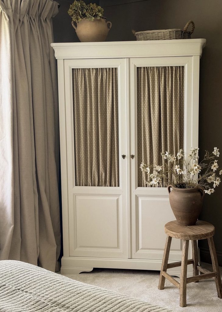 Old TV Armoire repurposed Into a Full Wardrobe Cabinet