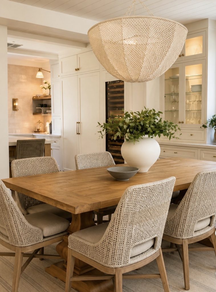 Coastal Grandmother Dining Room Ideas for Small Spaces
