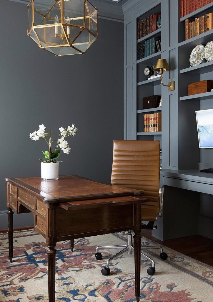 Old dresser turned into office desk 
