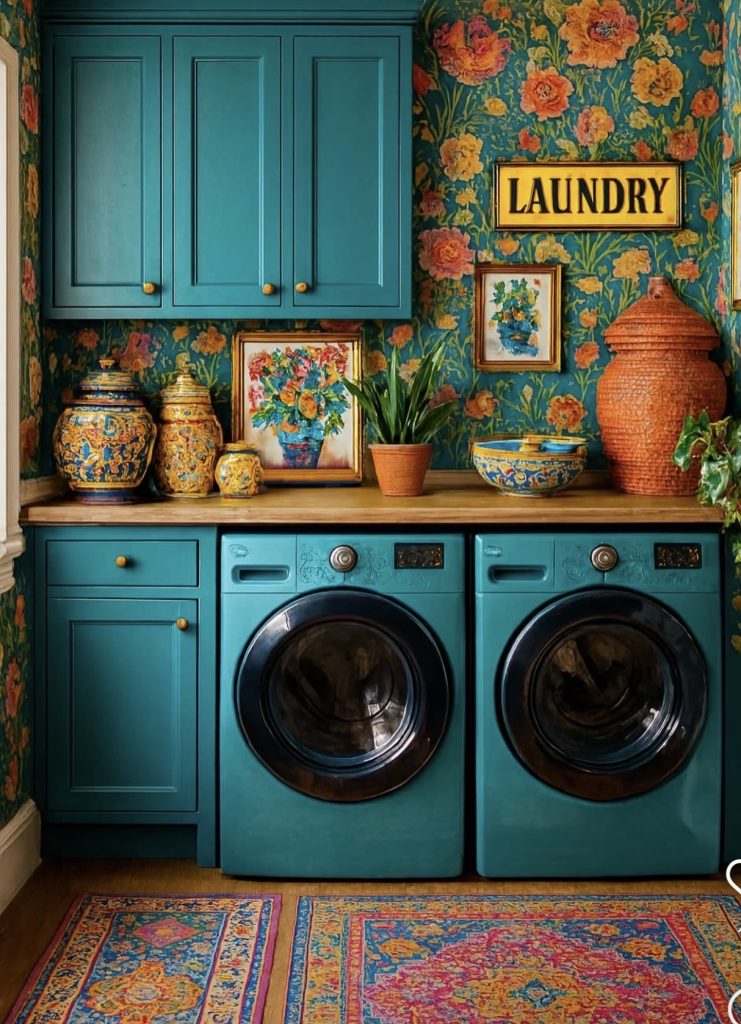 Boho Laundry Room Ideas for Small Spaces