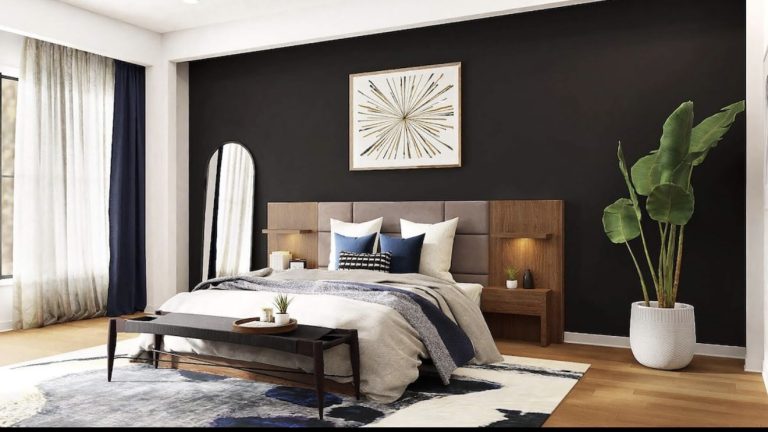 6 Modern Accent Wall Ideas for Black and Gray Bedrooms