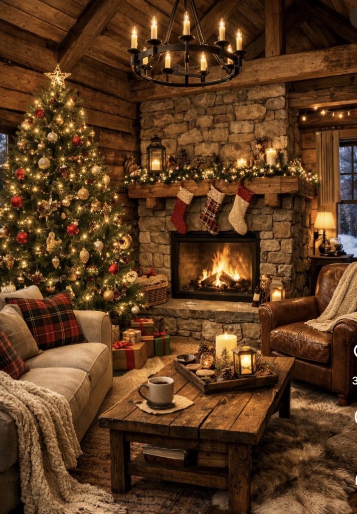Rustic Winter Cabin Living Room Decor Ideas You’ll Like