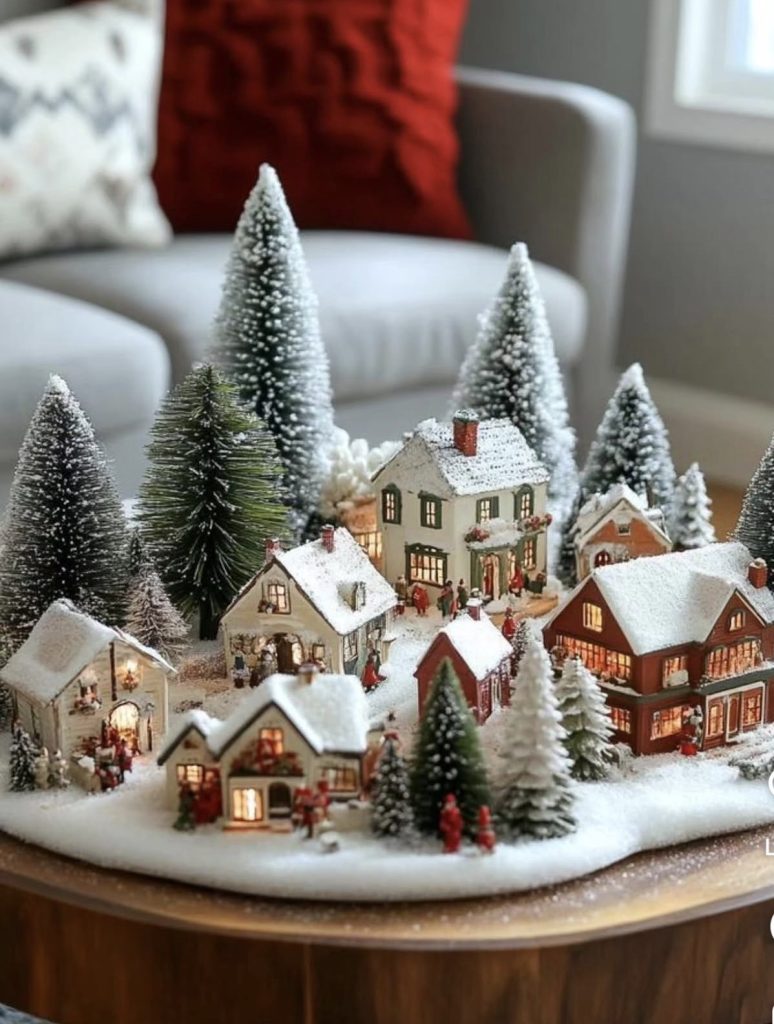 Small Christmas village 