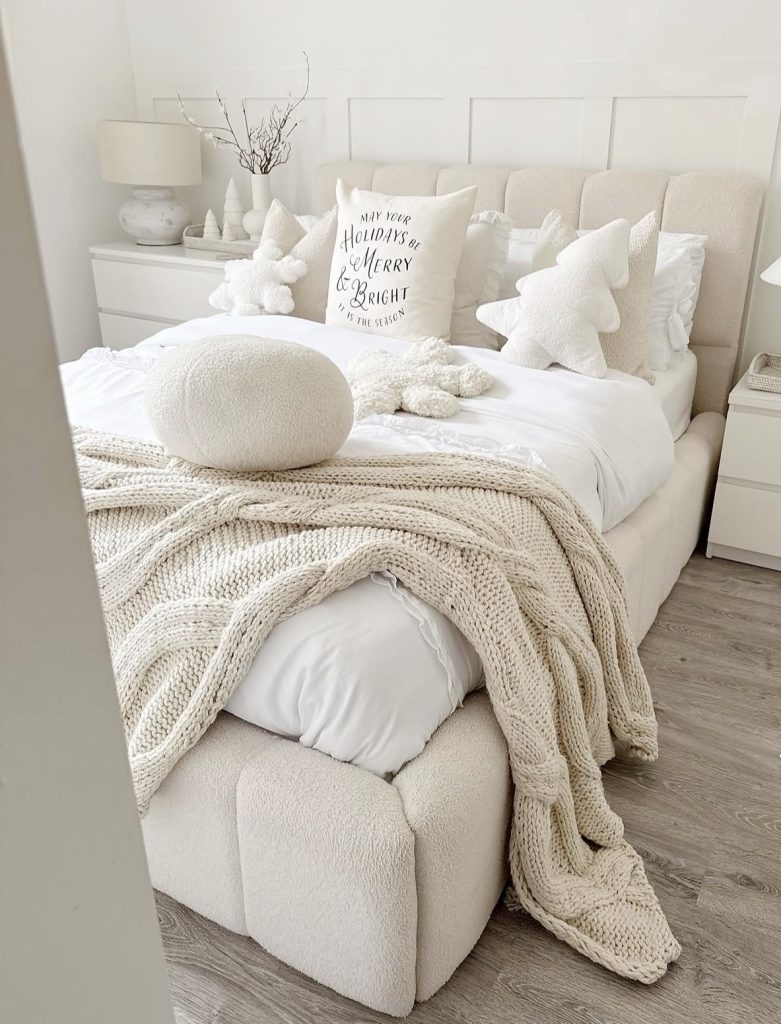 Cozy White Winter Bedroom