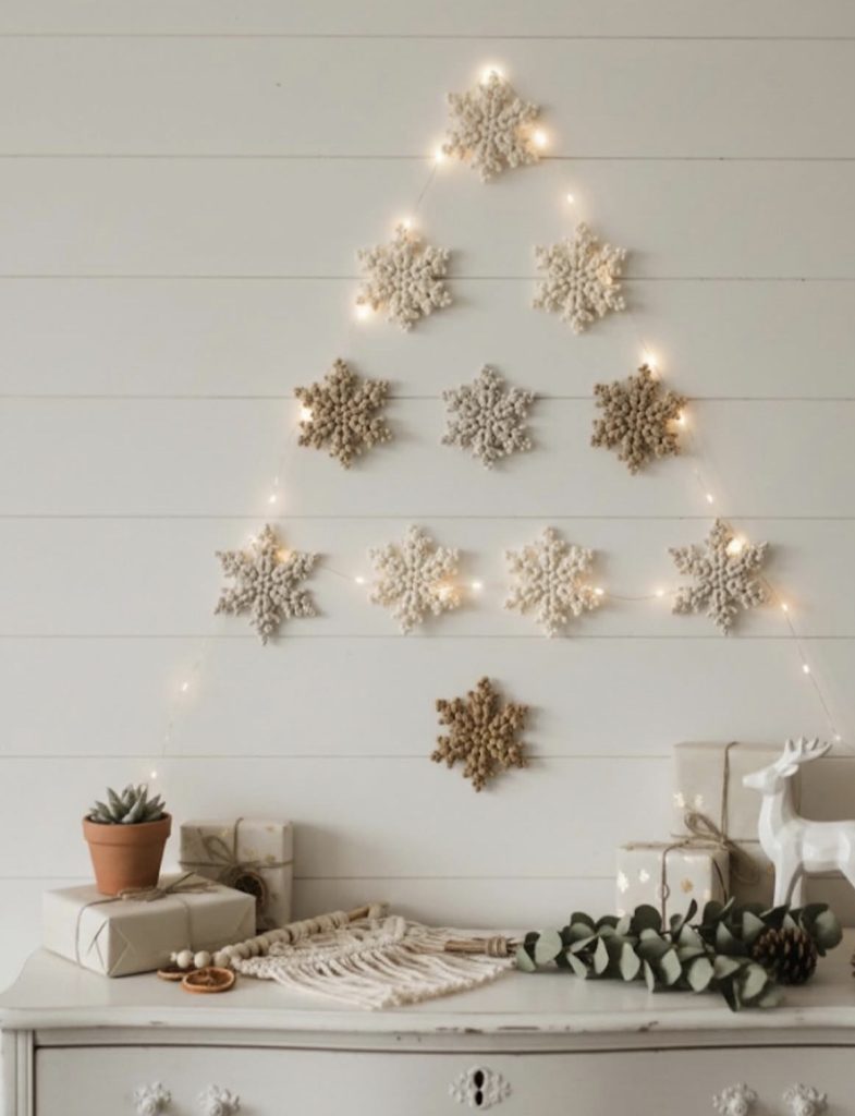 DIY Snowflake Wall