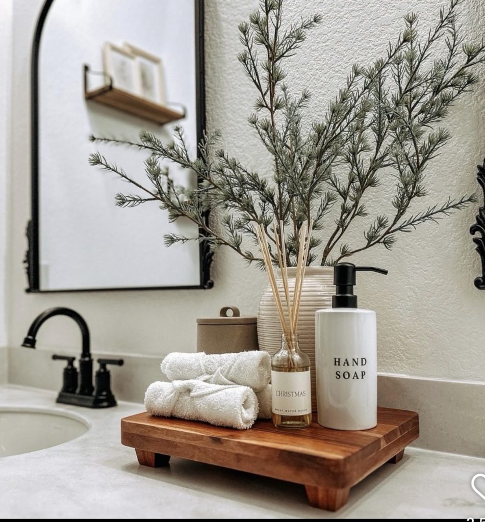Rustic Christmas Vanity Tray