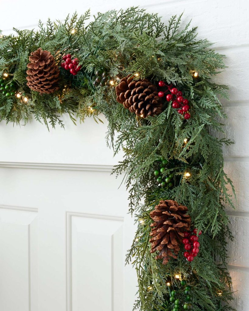 Evergreen Christmas garland