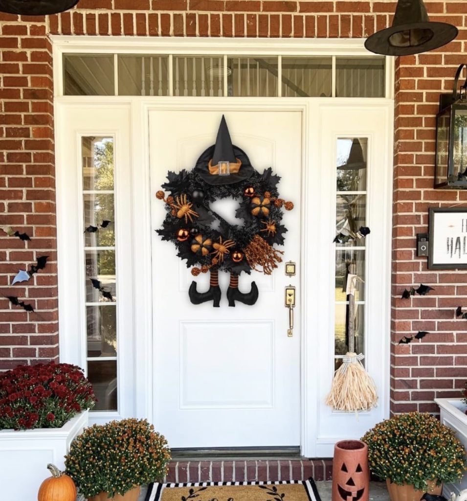 Halloween Witch Wreath