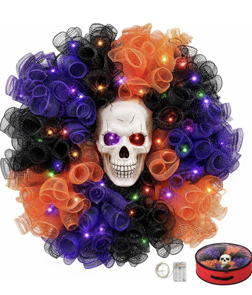 Skeleton Hand Halloween Wreath
