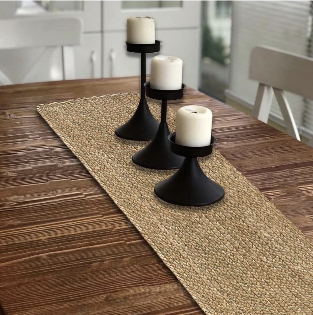 Layered Runner and Placemats With a Simple Farmhouse Centerpiece
