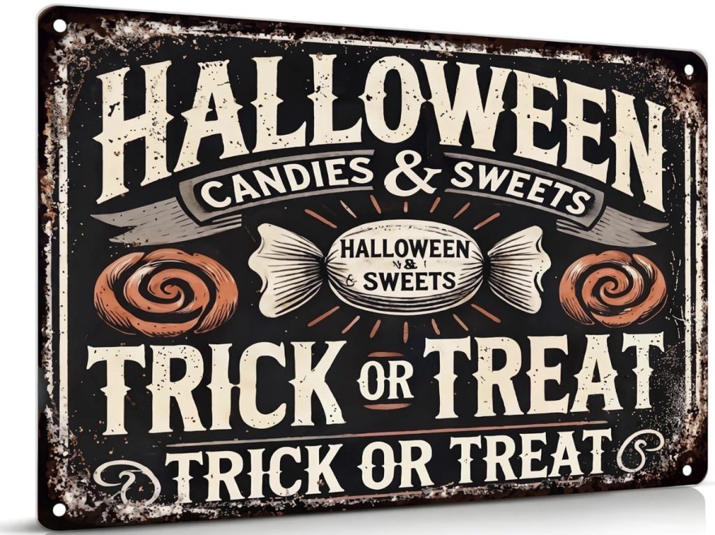 Display Vintage Halloween Signs