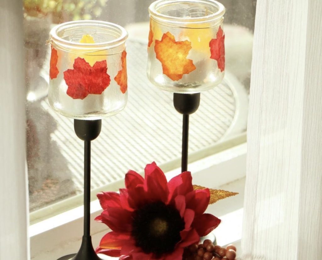 Simple Fall Candle Holder
