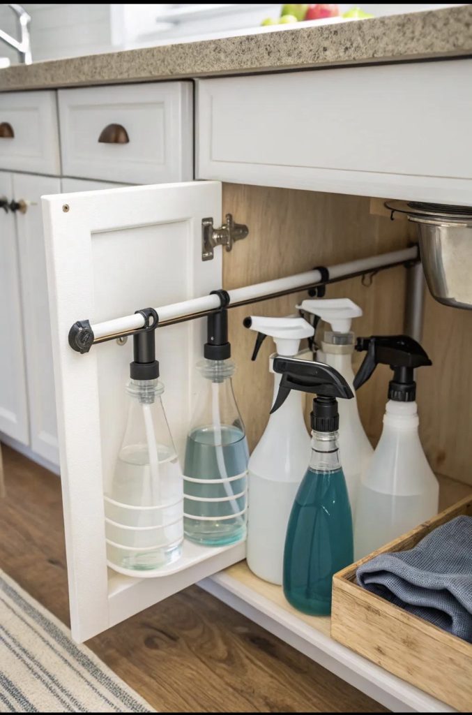 Tension Rod Under the Sink