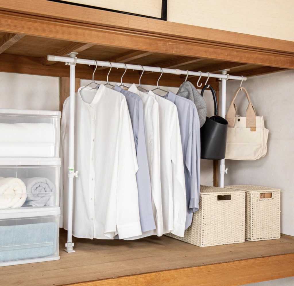 Turn a Closet Rod Into Extra Storage