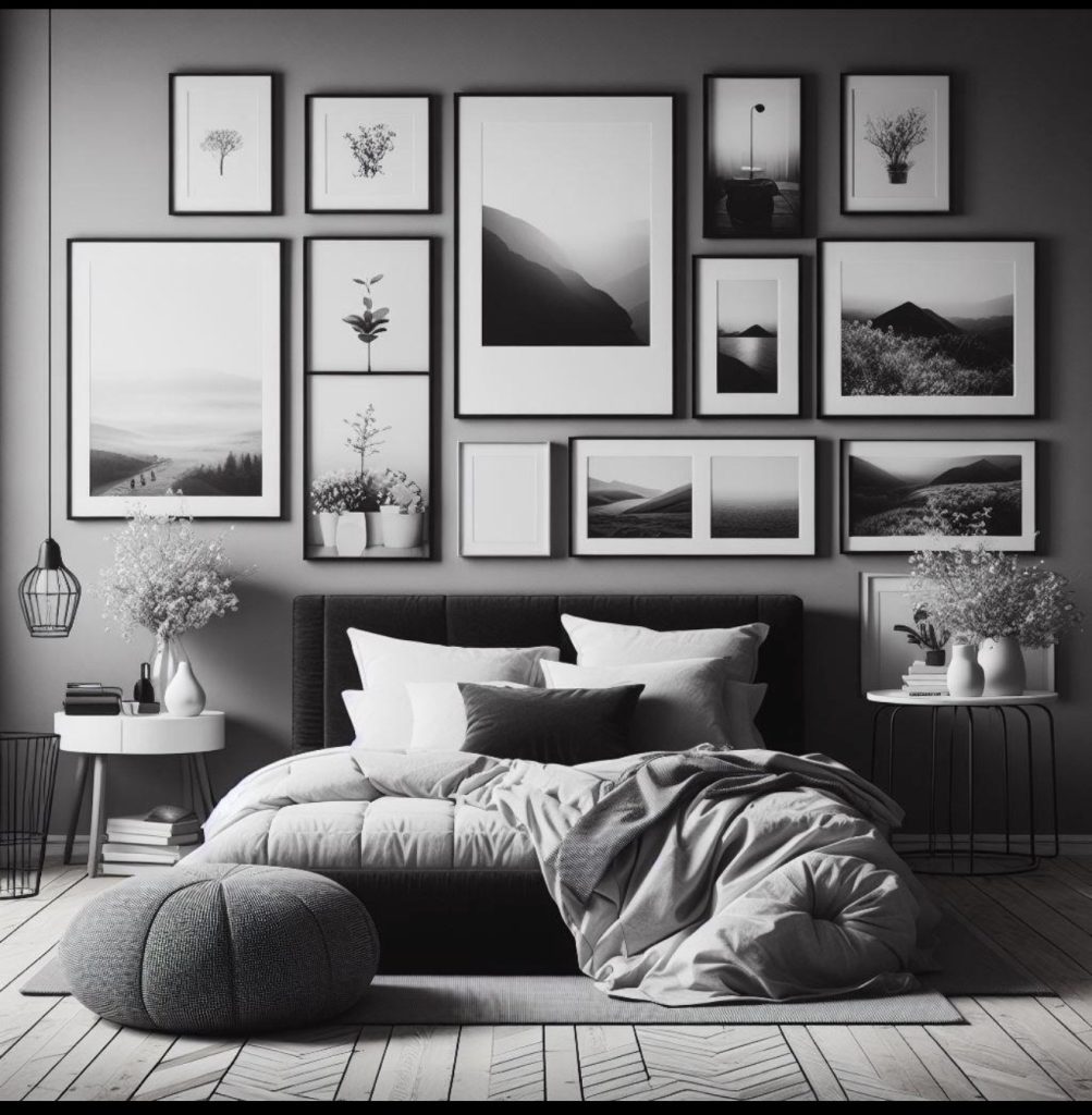 Black Frames and Simple Black-and-White Art