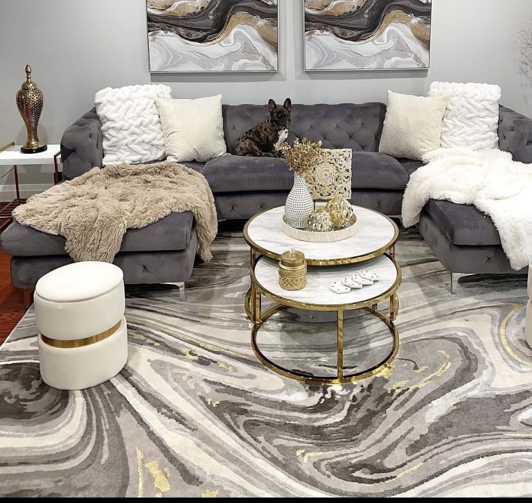 7 Cozy Gray, White, and Gold Living Room Decor Ideas on a Budget