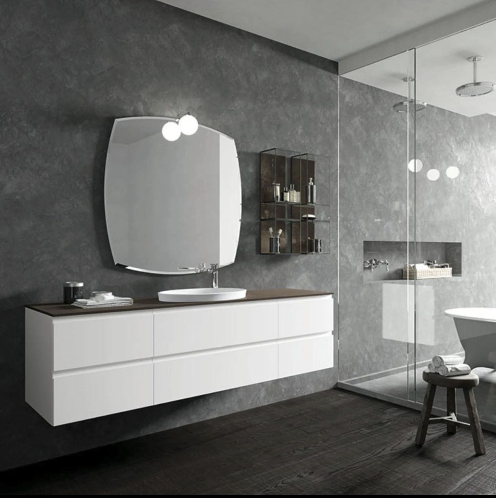Gray Textured Tile for a Statement Wall