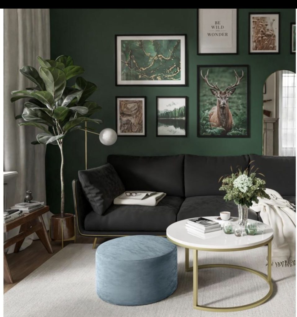 Emerald Green Accent Wall