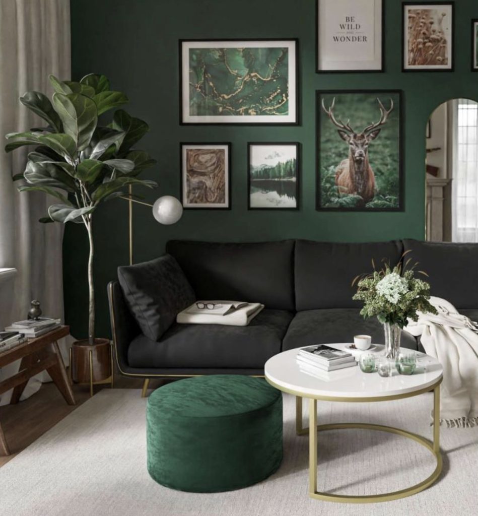  Emerald Green, Black and Gold Details