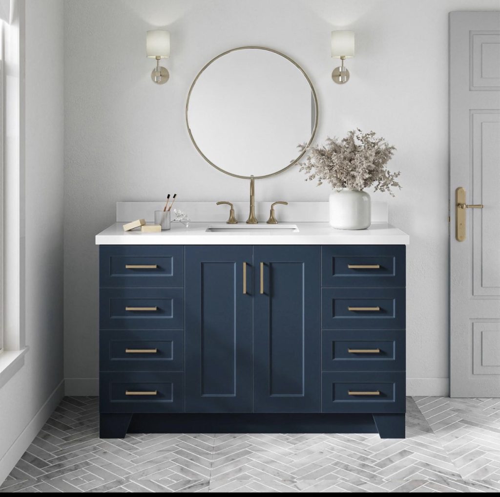 Royal Blue Bathroom Vanity