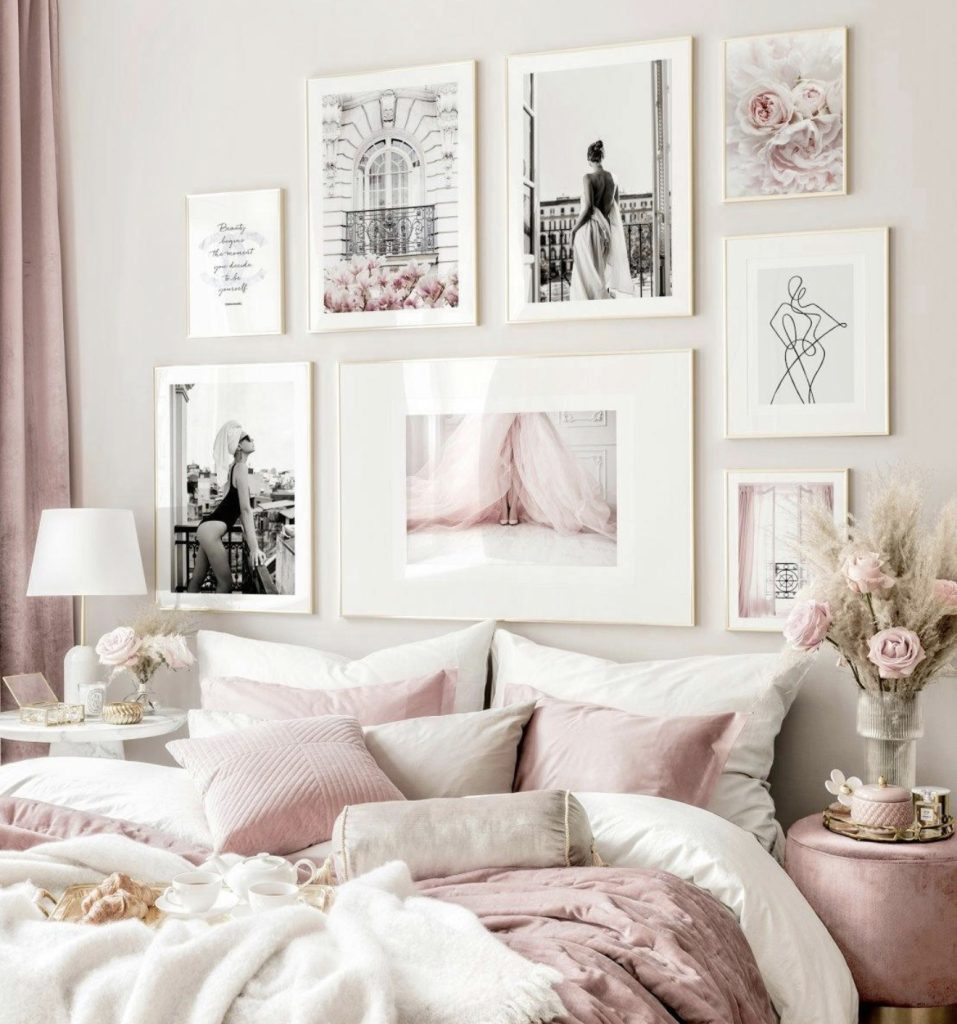 Pink and White Picture Gallery