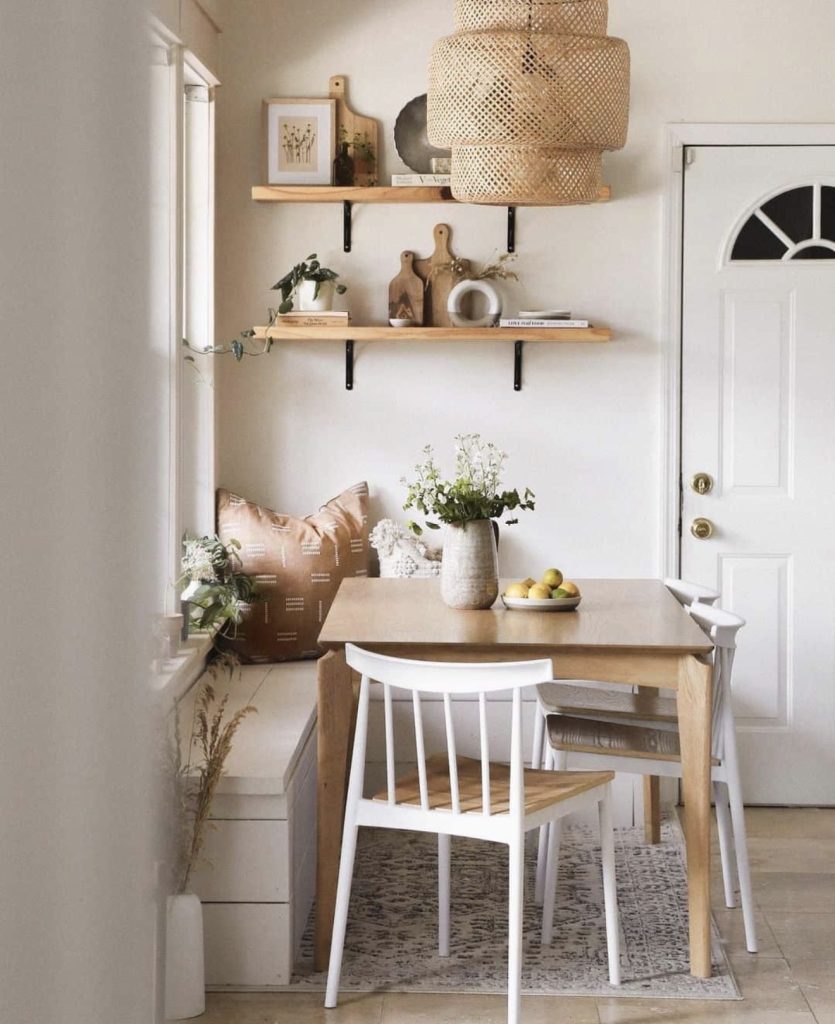 floating wood shelves