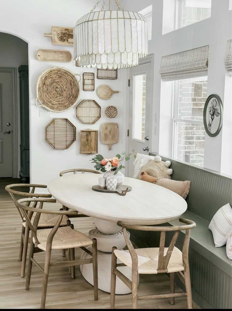 woven baskets and natural textures