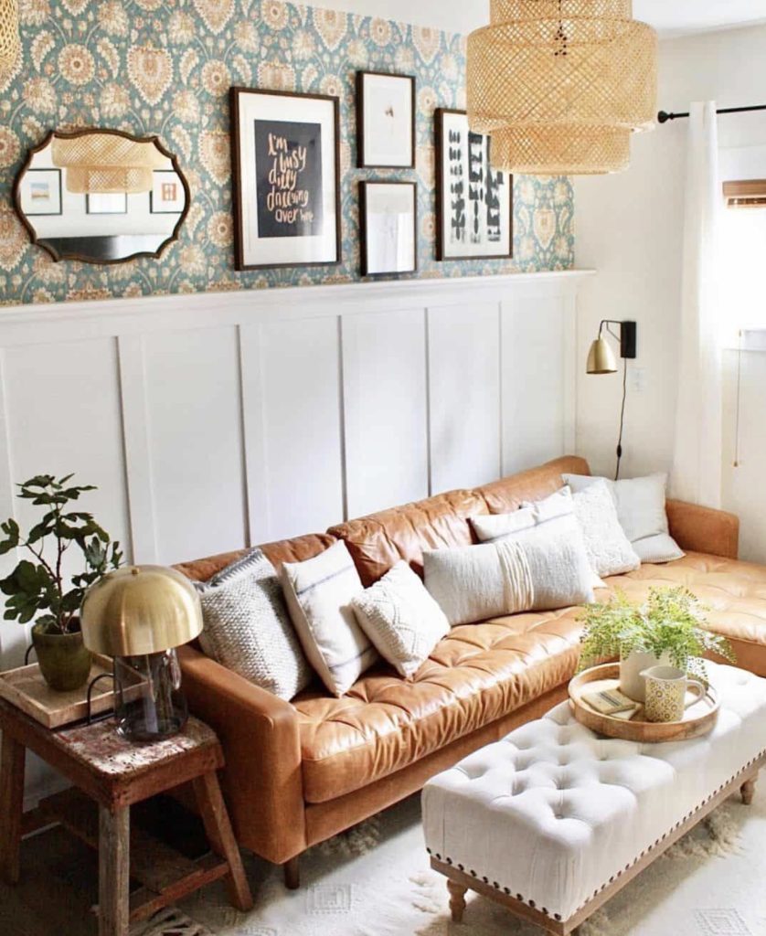 Board-and-Batten Wainscoting With Peel-and-Stick Wallpaper
