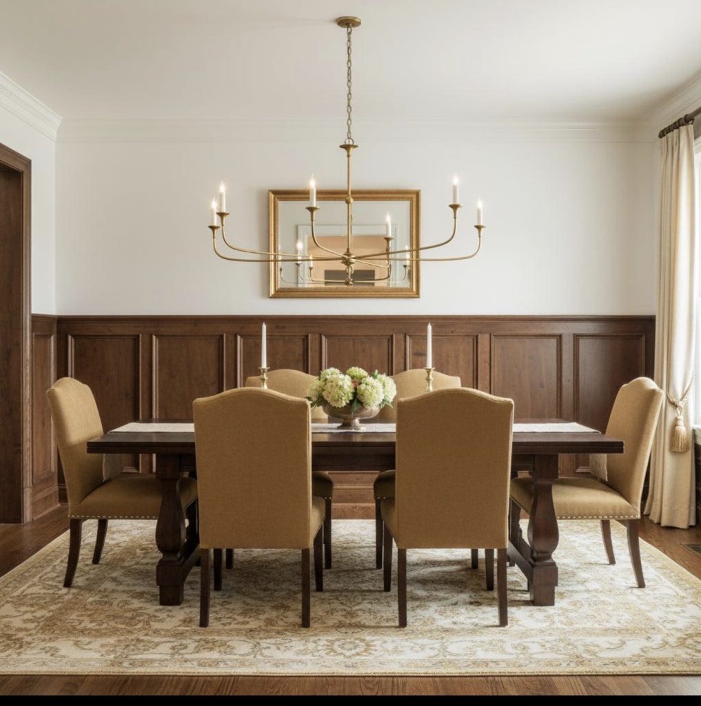 Classic Raised Panel Wood Wainscoting