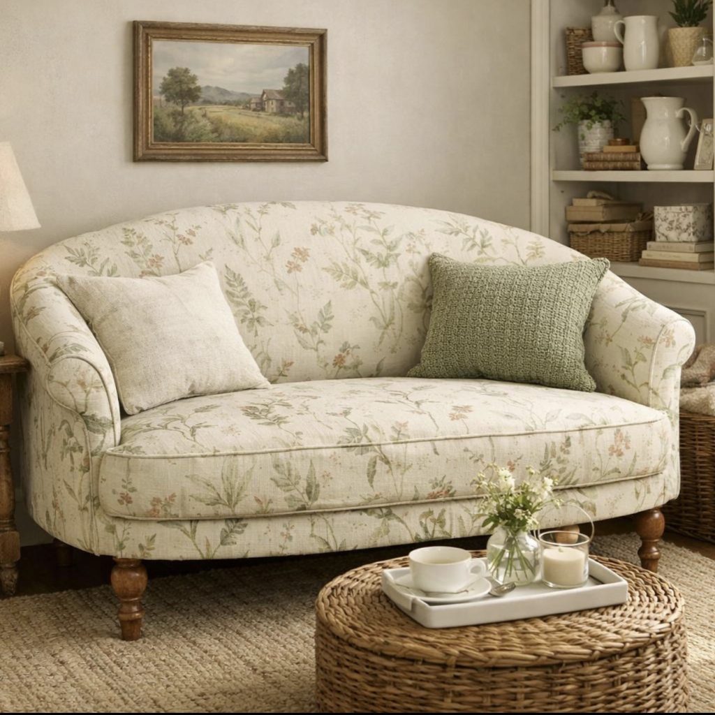 Vintage Floral Sofa