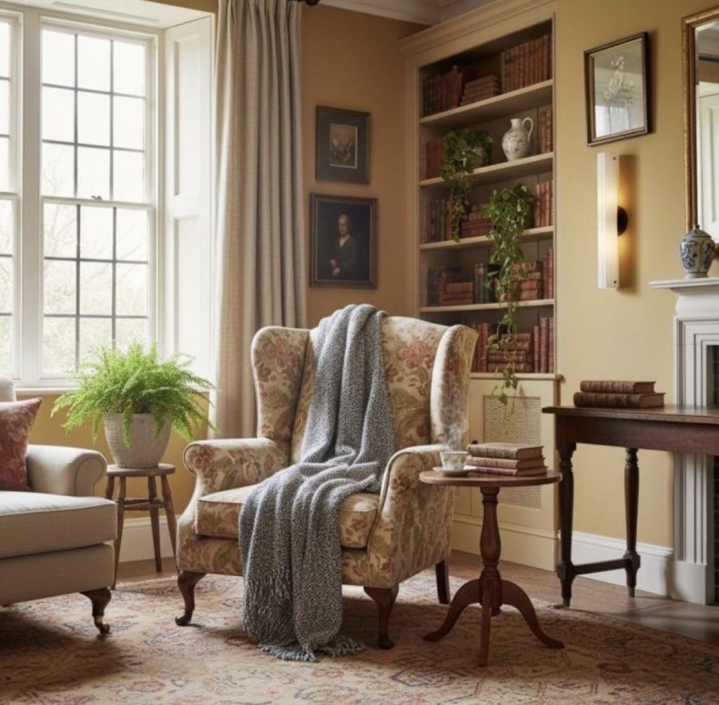 Reading Corner With a Vintage Armchair