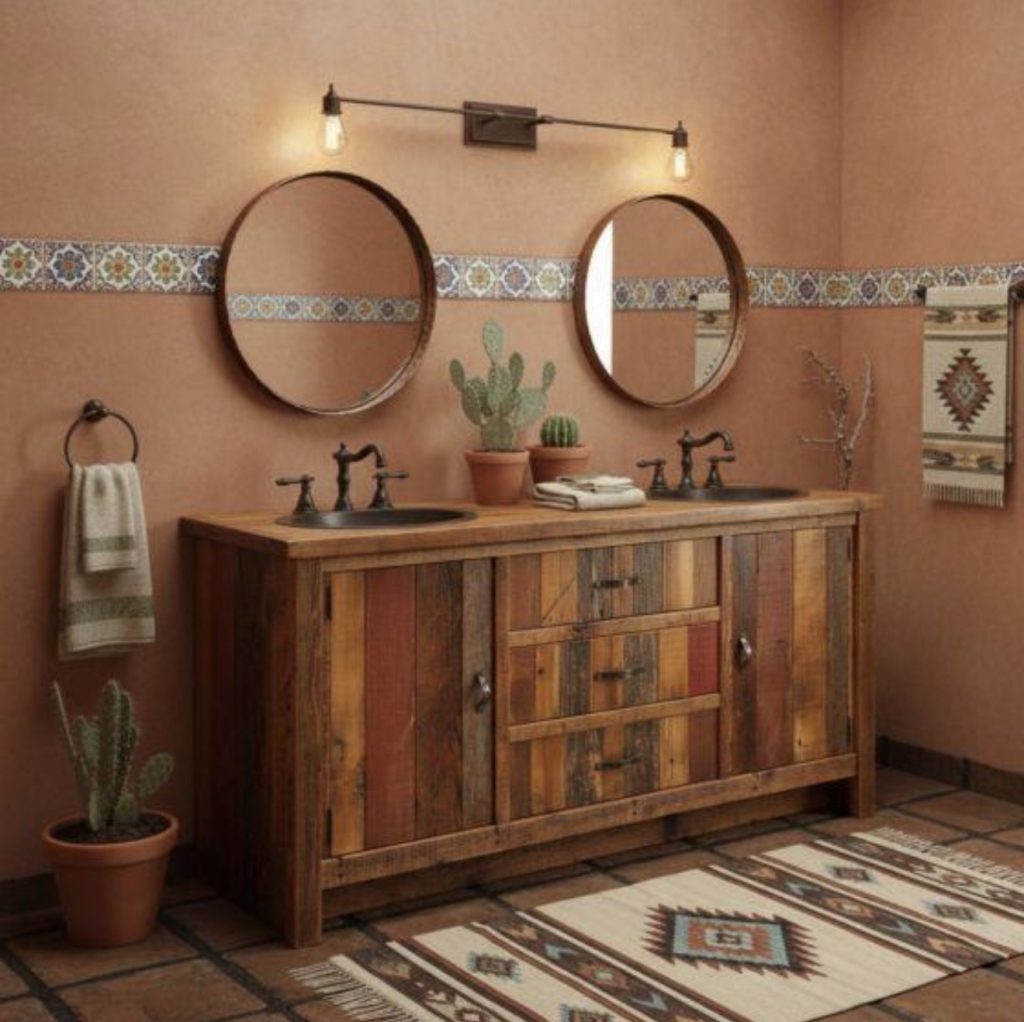 Natural Wood Vanity Look Without Replacing Your Cabinets