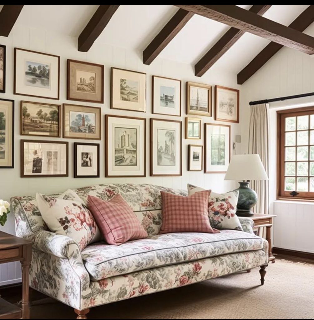 Vintage Floral Gallery Wall