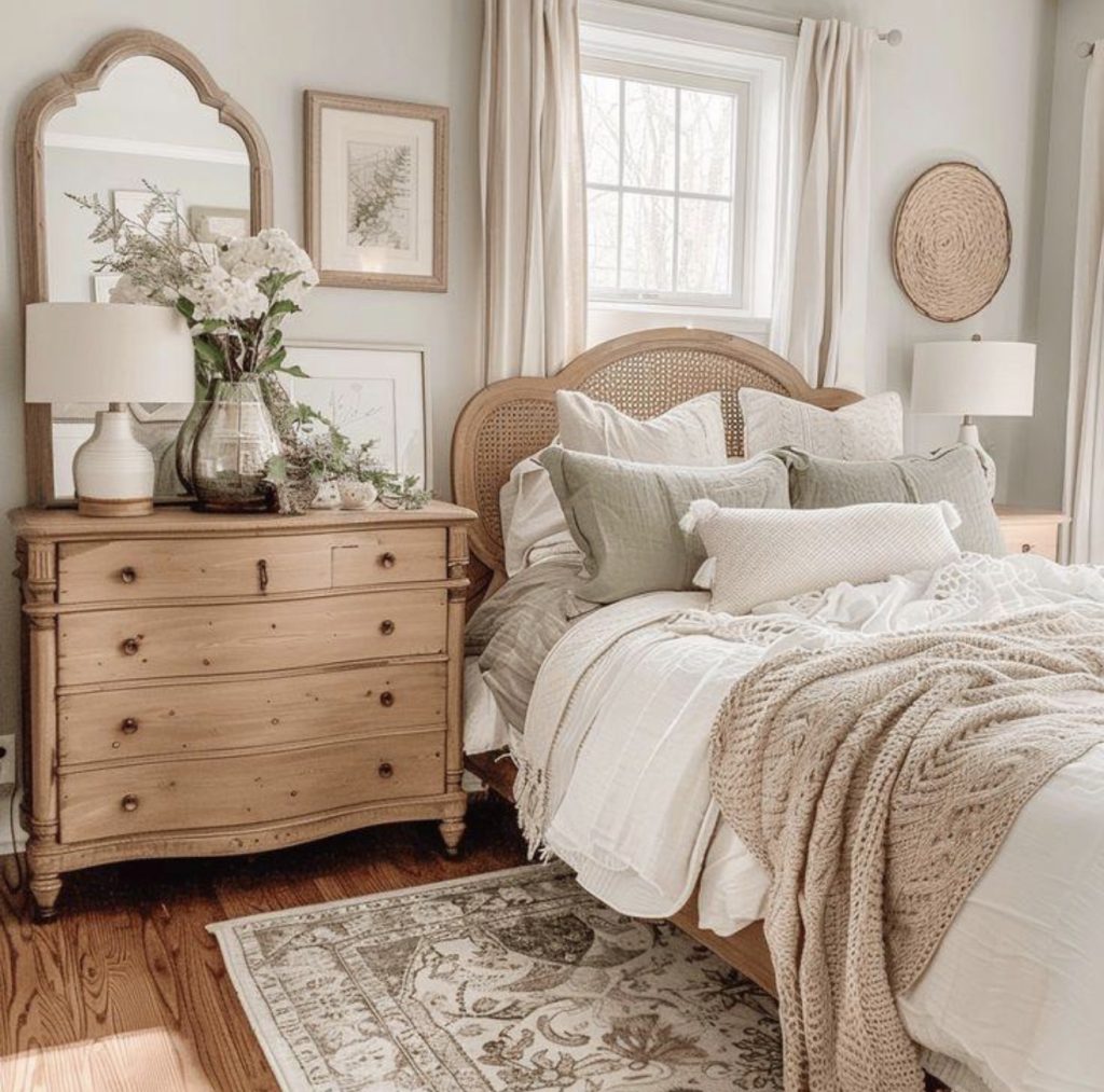 Vintage Wooden Furniture for an Old-Fashioned Cottage Feel