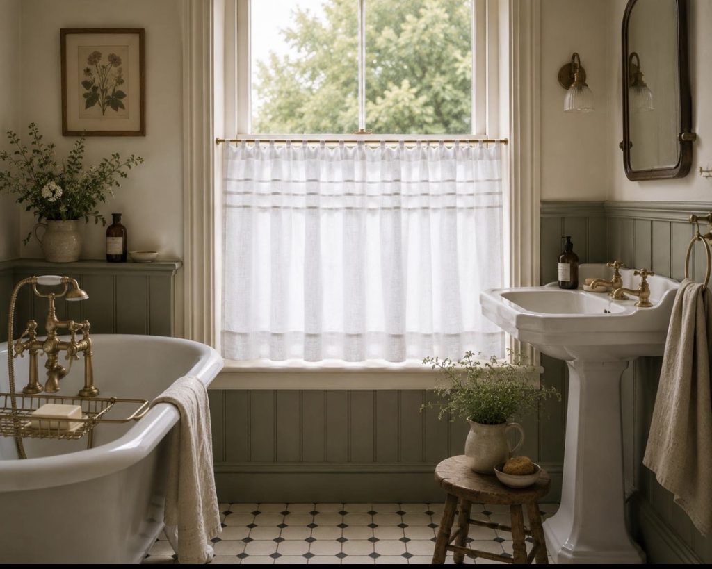 Pretty Floral Café Curtain